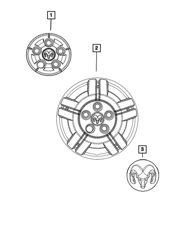 68417597AB - Wheels: Wheel Center Cap for Mopar Image image