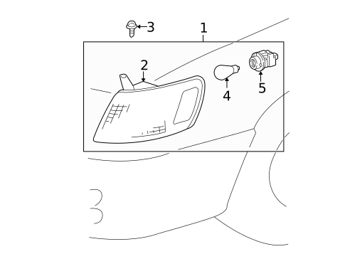 Signal Lamps for 1999 Lexus ES300 #0