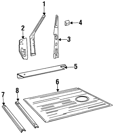Floor & Rails for 1995 Land Rover Discovery #0
