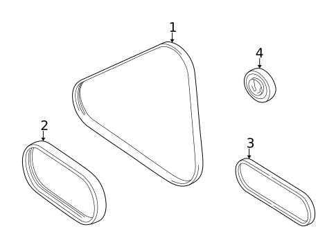 Belts & Pulleys for 2004 Suzuki Vitara #0