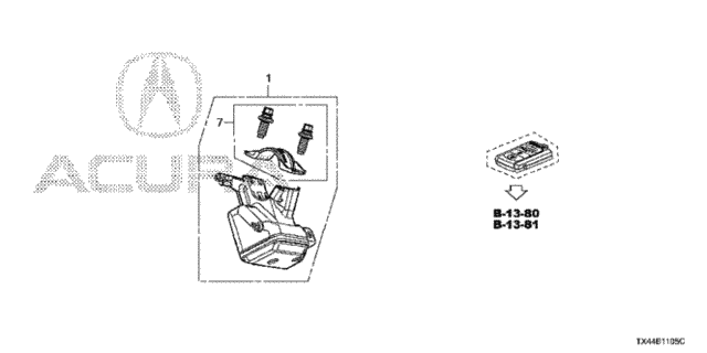 Key Cylinder Components for 2014 Acura RDX #0