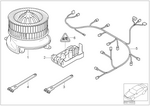 64116913401 - Heater and Air Conditioning: Blower Unit for BMW Image