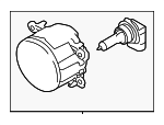 84501AJ060 - Electrical: Fog Lamp Assembly for Subaru: Crosstrek, Forester, Impreza, Legacy, WRX, WRX STI Image