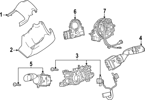 Shroud, Switches & Levers for 2025 Toyota Corolla Cross #0