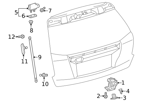 Liftgate for 2017 Toyota Prius V #0