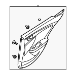 833082V010YBU - : 2012-2013 Hyundai Veloster - Door Trim Panel for Hyundai: Veloster Image