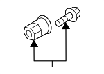 WHT006925 - Body: Mount Stud for Audi Image