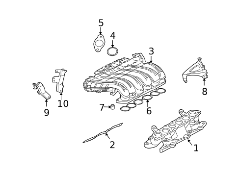 Engine Parts for 2004 Mitsubishi Endeavor #2