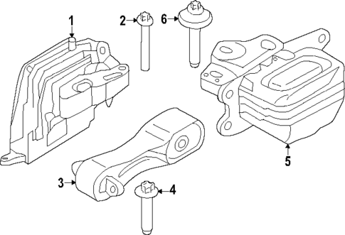 Engine & Trans Mounting for 2020 Mini Cooper Countryman #0