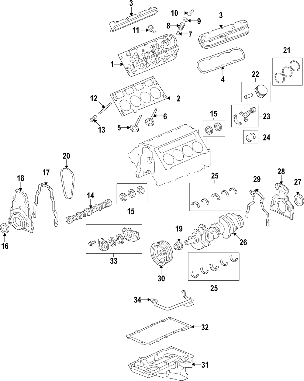2014-2024 GM Rear Main Seal Retainer 12705663 GM | GMPartsDirect.com