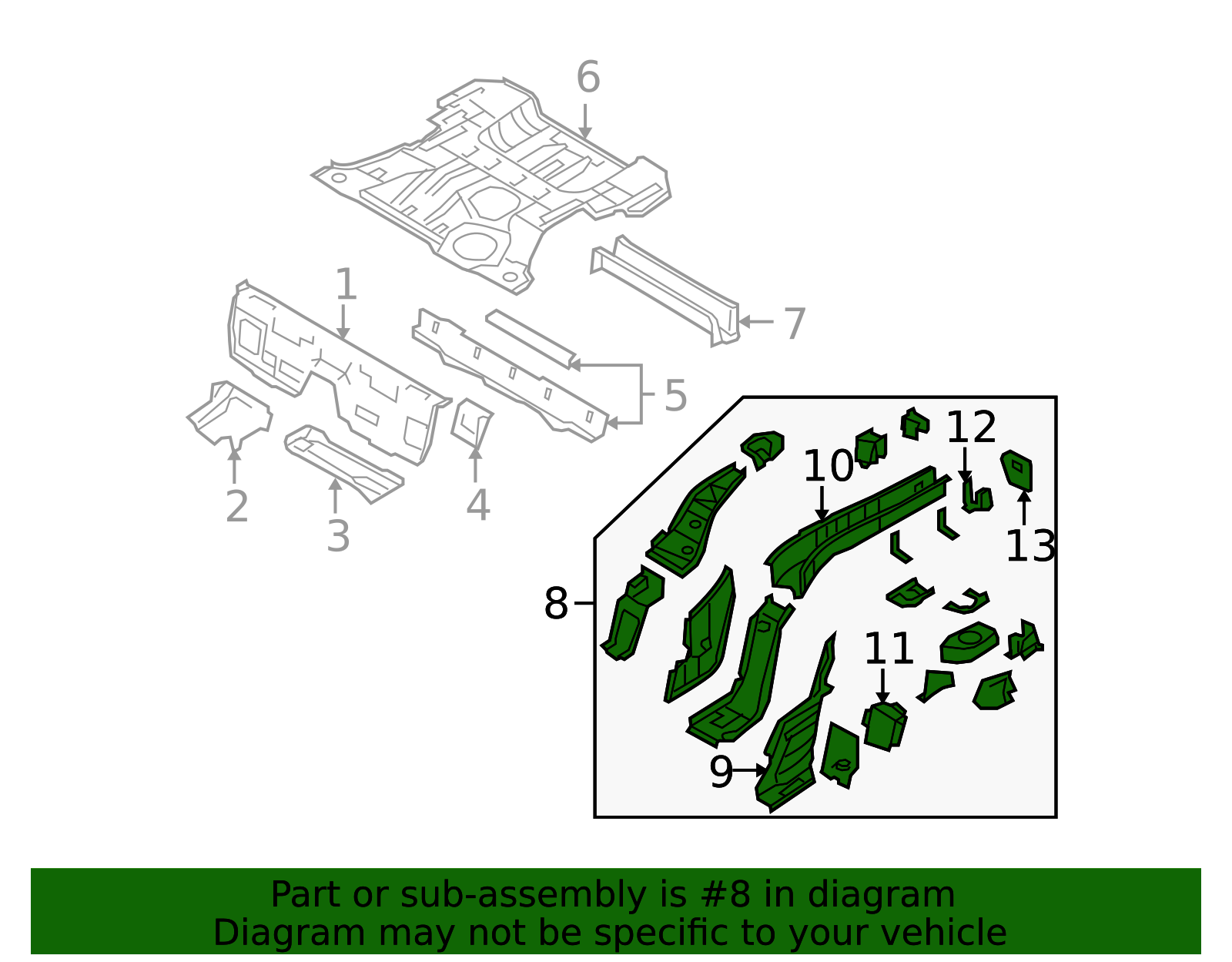 NE51-54-810E - Side Member Assembly - 2006-2015 Mazda MX-5 Miata