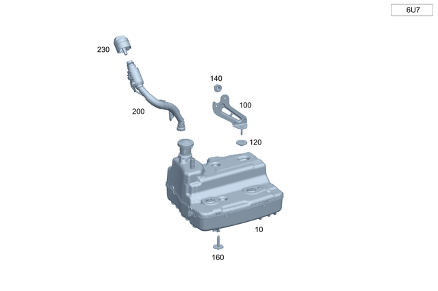 2144701200 - Fuel System: Additive Tank for Mercedes-Benz: E350 Image image
