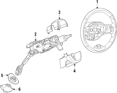 Steering Wheel for 2018 Jeep Cherokee #0