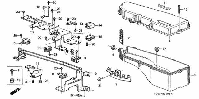 Control Box Cover for 1990 Acura Legend #0
