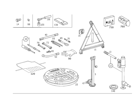 Tools and Accessories for 2001 Mercedes-Benz S55 AMG #0
