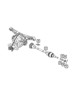 68226552AA - Rear Wheel Drive; Differential and Drive Line: Axle Half Shaft, Right Or Left for Mopar Image