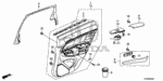 90666TA0A01 - Interior/Bumper: CLIP, SNAP FITTING (PO)(ORANGE) for Honda Image