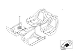 51472261407 - Retrofitting / Conversion / Accessories: Storage Net, Footwell, Front for BMW Image