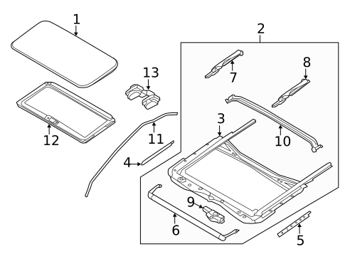 Sunroof for 2015 Nissan Quest #1