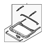 913061JA1A - Body: Rail Assembly for Nissan: Quest Image