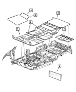RK03DK5AI - : Rear Floor Carpet for Mopar Image