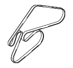 252123C100 - Cooling System: Serpentine Belt for Hyundai: Azera, Entourage, Genesis, Genesis Coupe, Santa Fe, Sonata, Veracruz Image