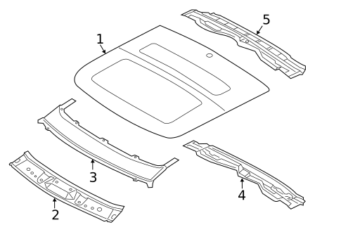 Roof & Components for 2014 Hyundai Veloster #1