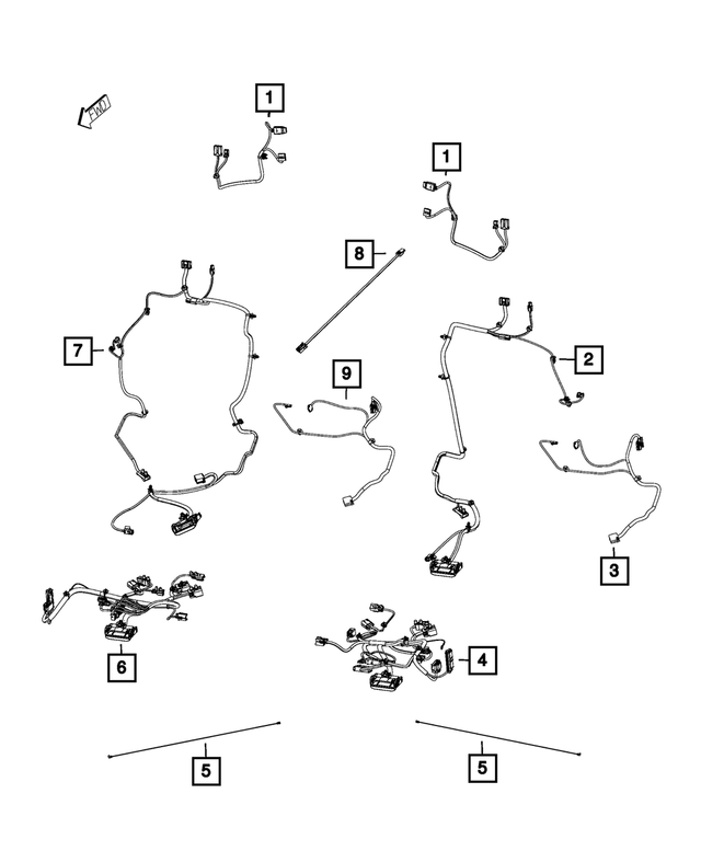 68310640AC - Electrical: Seat Recliner Wiring for Mopar Image image