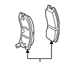 171665 - Brakes: ACDelcoâ„¢ Disc Brake Pad Set for Cadillac: SRX Image