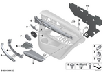 7147243883 - : Clip, Speaker Cover for BMW Image