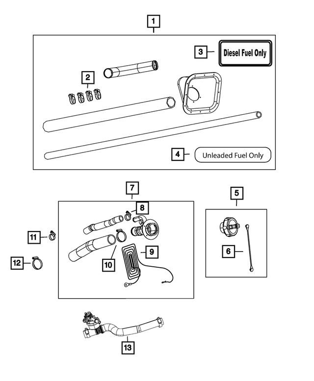5032359AC - Fuel and Accelerator Pedal: Ground Strap for Mopar Image