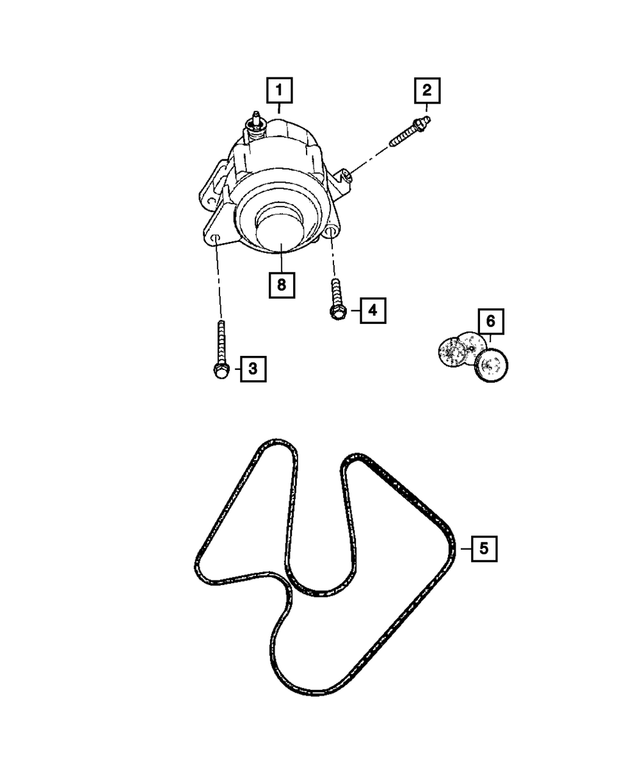 6504344 - Electrical: Hex Head Screw And Washer for Mopar Image