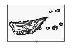 811500R350 - : 2022 Toyota RAV4 - Headlamp Assembly for Toyota: RAV4 Image
