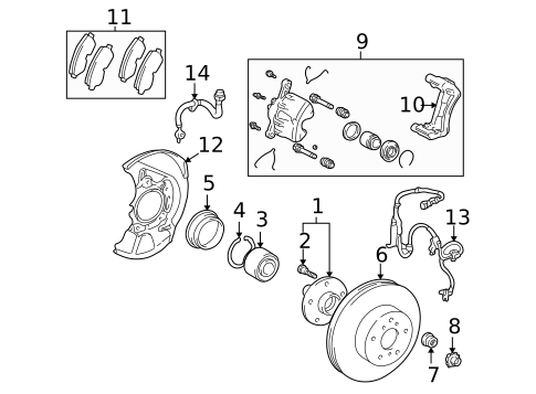 Drums & Rotors for 2003 Toyota Avalon #0