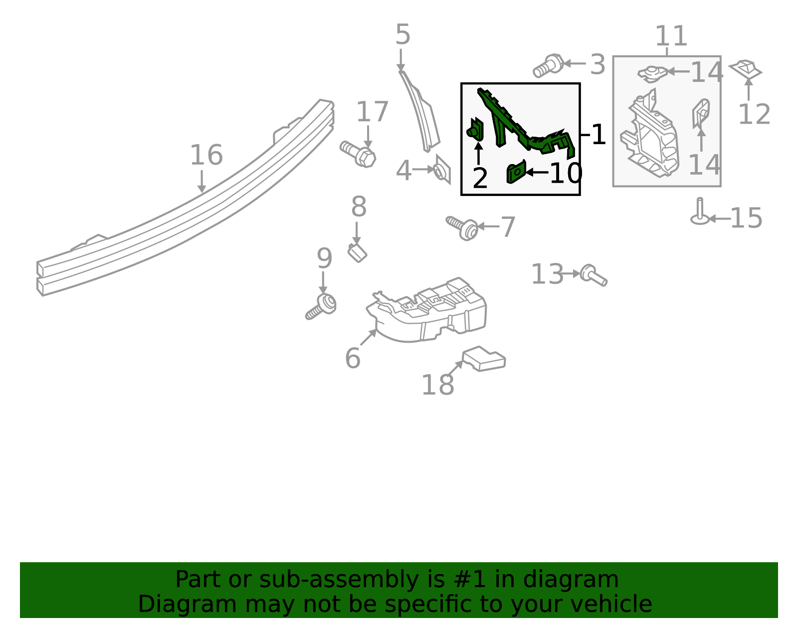 2015-2022 Ford Mustang Side Bracket FR3Z-17D942-B | OEM Parts Online