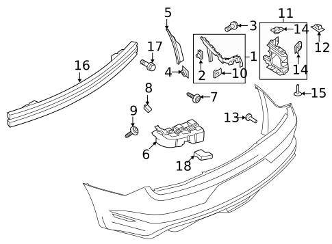 Bumper & Components - Front for 2020 Ford Mustang #5