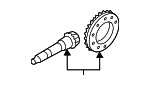 530303C000 - Universals &amp; Rear Axle: Ring &amp; Pinion for Hyundai Image