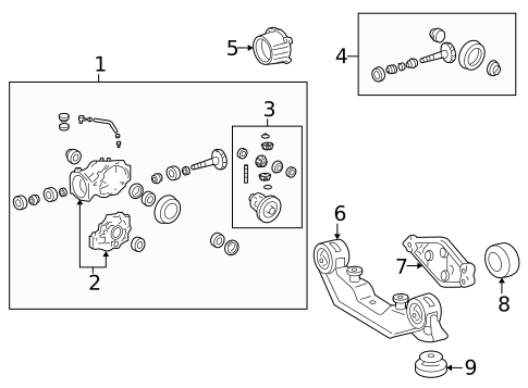 Axle & Differential for 2009 Pontiac Vibe #0