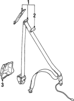 7000B111 - : Lap &amp; Shoulder Belt for Mitsubishi Image