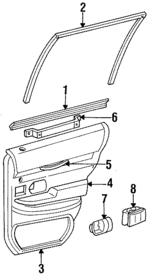 F2MY5427406AB9 - Body: Door Trim for Mercury: Grand Marquis Image