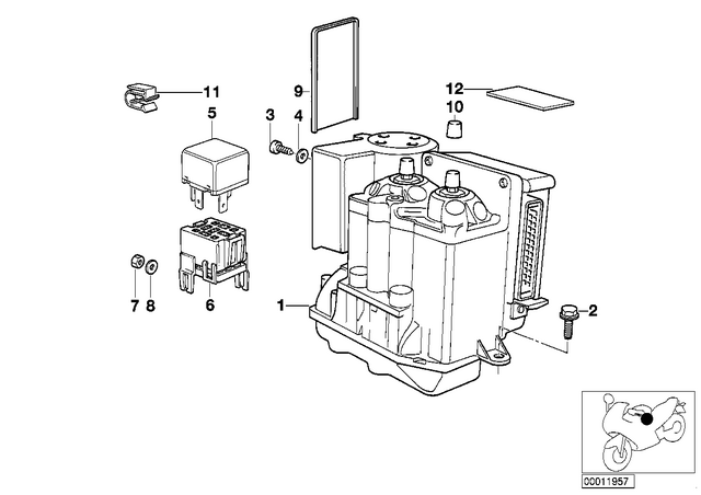 34512331973 - : Cover for BMW-Motorrad Image