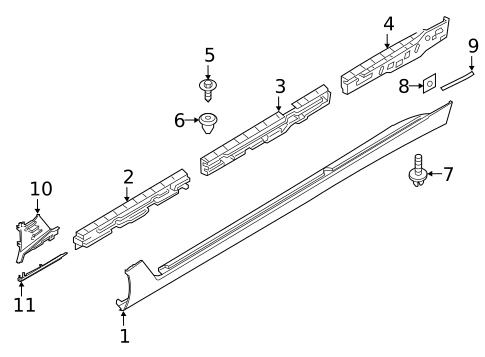 Exterior Trim - Pillars for 2018 BMW 640i xDrive Gran Turismo #0