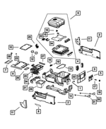 5MZ87HL1AA - Interior Trim: Base Console for Mopar Image
