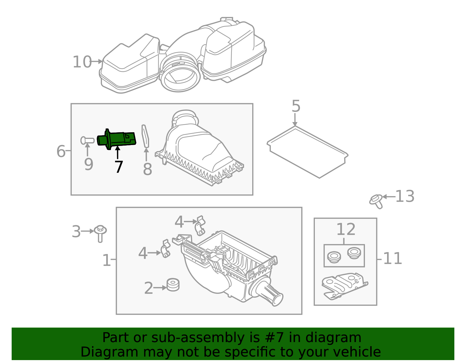 SENSORE Di Flusso D'Aria MASSIVO 04L906461B GENUINO AUDI A3 2016