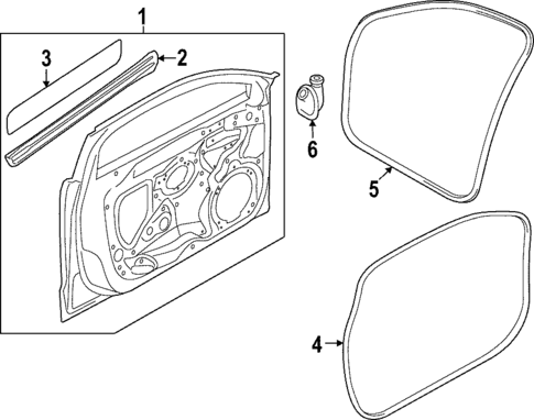 Door & Components for 2022 Audi RS3 #0