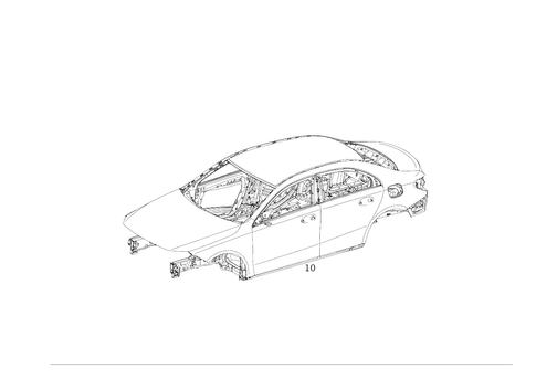 Body Shell for 2021 Mercedes-Benz A35 AMG #0