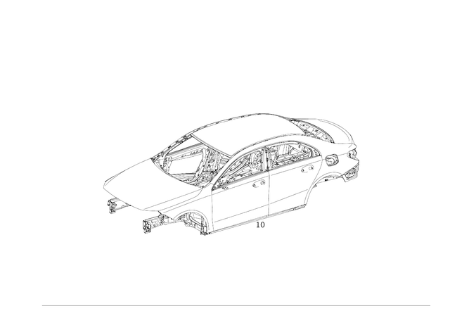 1776006501 - Body Shell: Body-in-White for Mercedes-Benz: A220, A35 AMG Image image