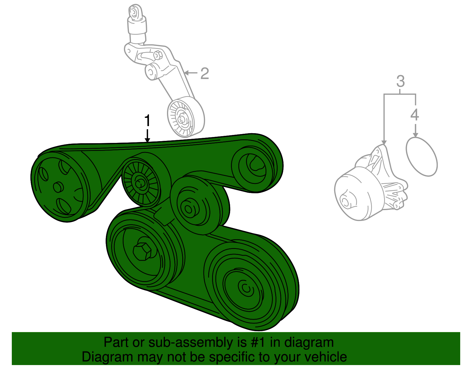 1998-2003 Toyota Serpentine Belt 90080-91135-83 Toyota Parts Express