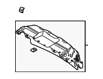 42B825709 - Exhaust: Exhaust Heat Shield for Audi Image