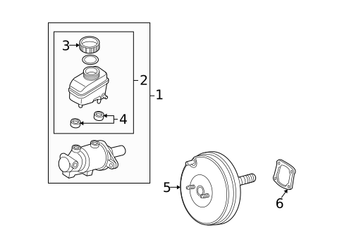 Master Cylinder - Components On Dash Panel for 2007 Mazda RX-8 #0
